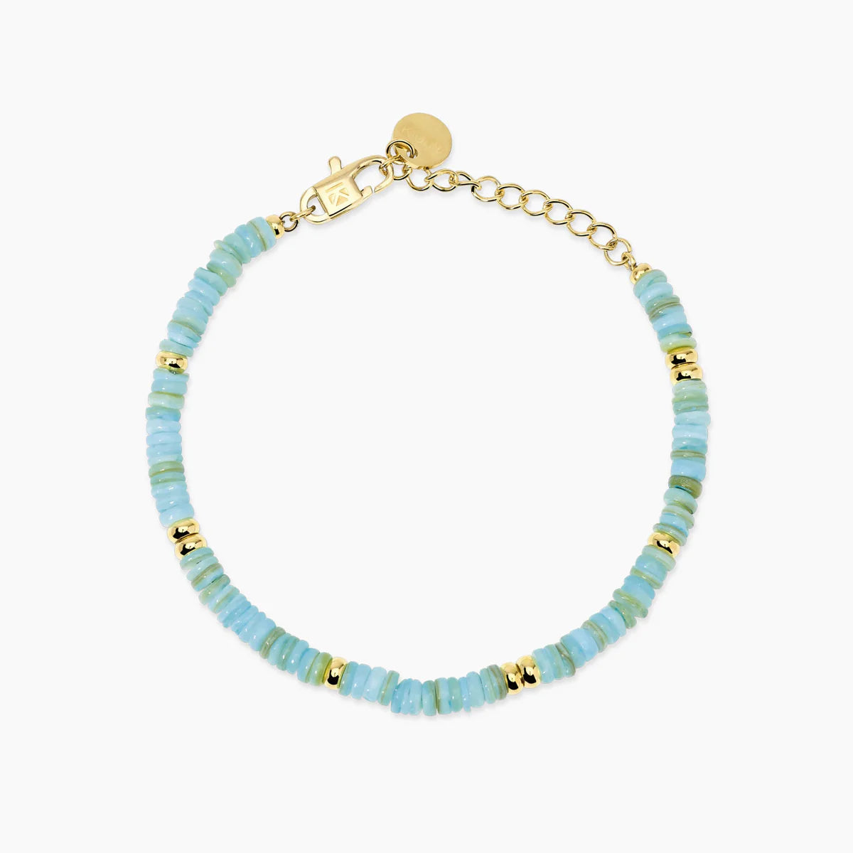 Bracciale donna Kidult regolabile con conchiglie azzurre