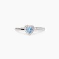 Anello Mabina donna con acquamarina sintetica