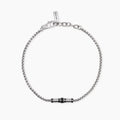 Bracciale Mabina Uomo regolabile in argento con catena veneta