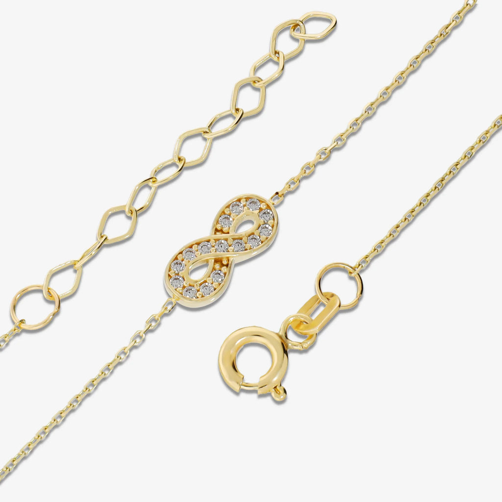 Bracciale Milor Infinito con Pavé di Cubic Zirconia Oro 375