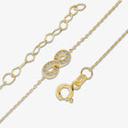 Bracciale Milor Infinito con Pavé di Cubic Zirconia Oro 375