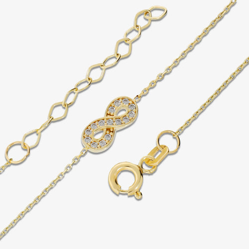 Bracciale Milor Infinito con Pavé di Cubic Zirconia Oro 375
