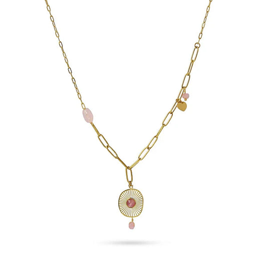 Collana Anartxy donna Ovale rosa