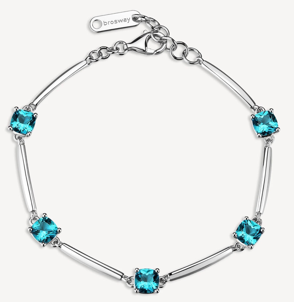 Bracciale argento Fancy Aqua green