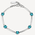 Bracciale argento Fancy Aqua green