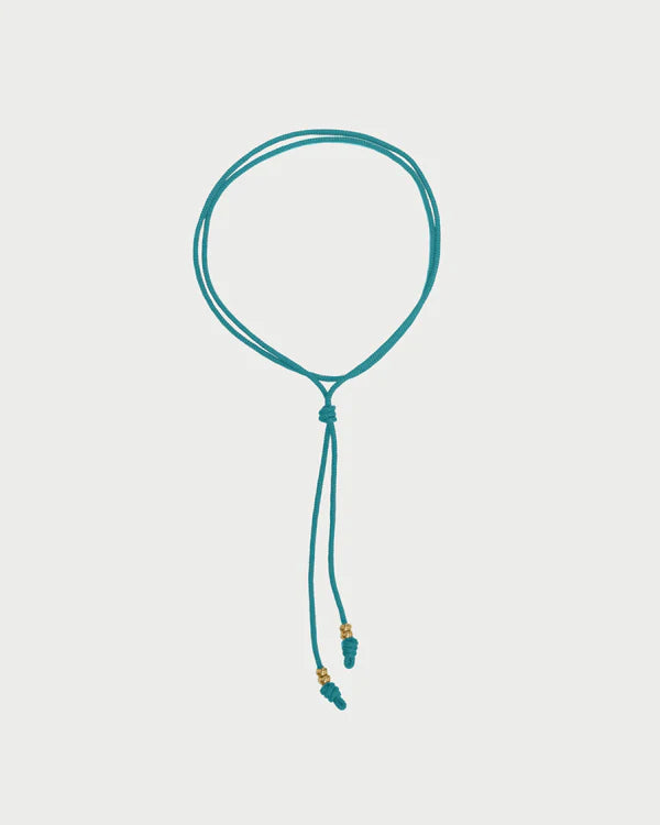 Collana Rue des Mille CHARMBAR Soft Cord Cravatta azzurro