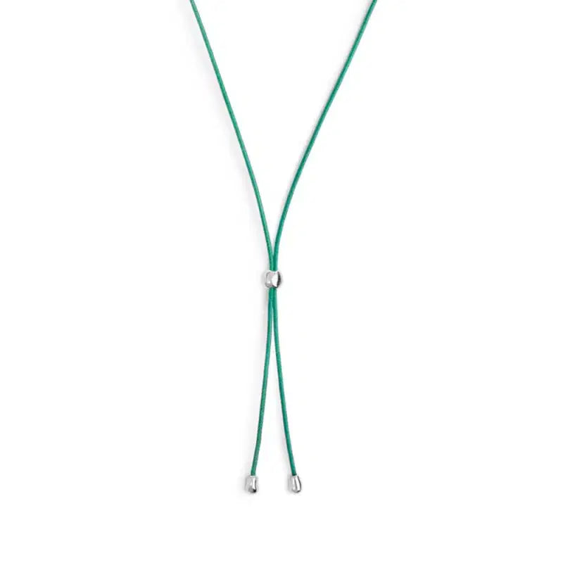 Collana Marlù cordino a laccio verde