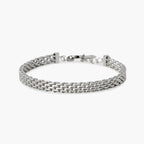 Bracciale Kidult uomo in acciaio con maglia Milano