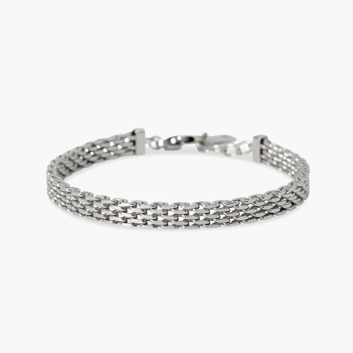Bracciale Kidult uomo in acciaio con maglia Milano