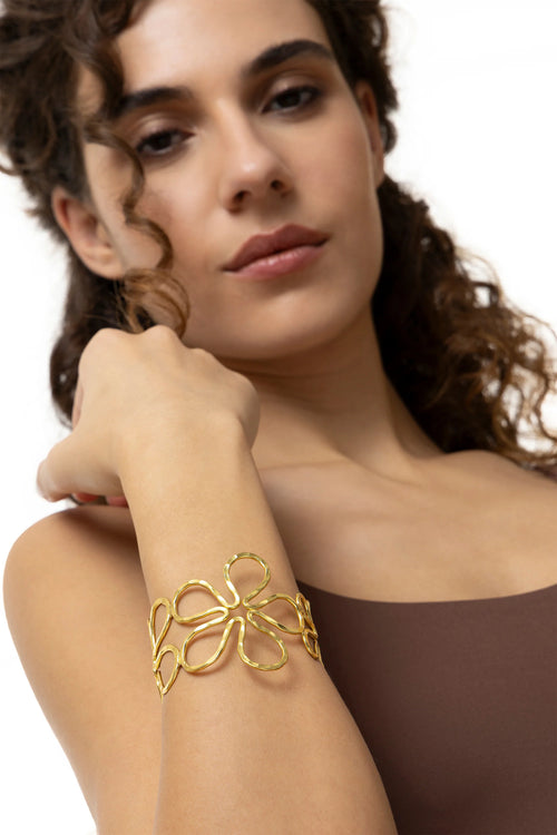 Bracciale rigido Vestopazzo donna FASCIA FIORI