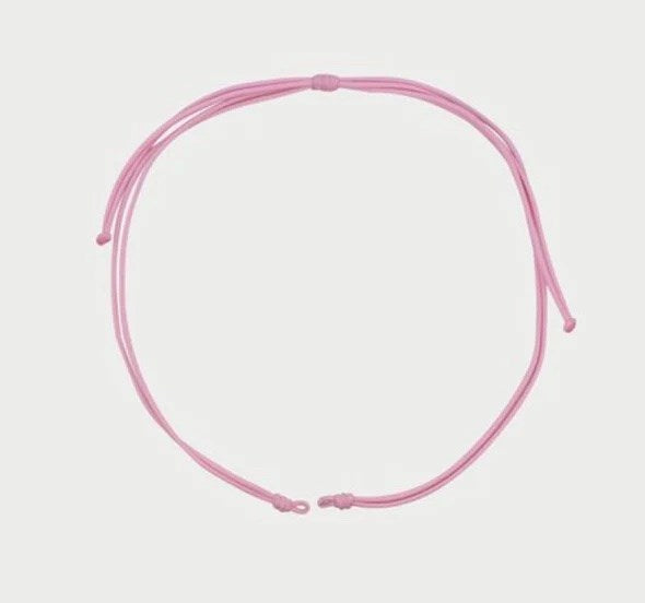 Collana Rue des Mille CHARMBAR girocollo soft cord Base rosa