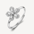 Anello argento Fancy Infinite White Fiore