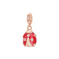 Charm Rosato Storie Coccinella Smalto rosso rosè