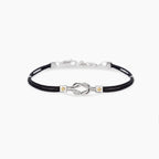 Bracciale Mabina Uomo nylon con nodo centrale da uomo IL MARINAIO