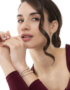 Bracciale elastico Vestopazzo donna con perle