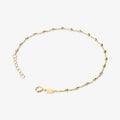 Bracciale Milor Maglia Brillantina in Oro 375 con Microbead Diamantate