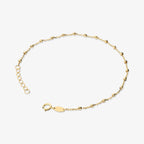 Bracciale Milor Maglia Brillantina in Oro 375 con Microbead Diamantate