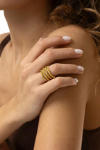 Anello Vestopazzo donna FASCIA MULTILINEE INTRECCIATE