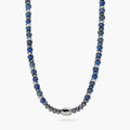 Collana Kidult uomo in acciaio regolabile con ematite e lapis