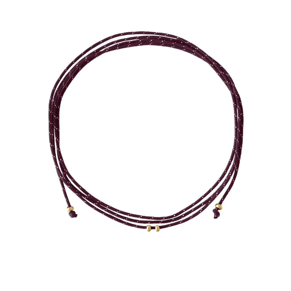 Collana Rue des Mille CHARMBAR girocollo soft cord Base bordeaux