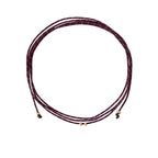 Collana Rue des Mille CHARMBAR girocollo soft cord Base bordeaux