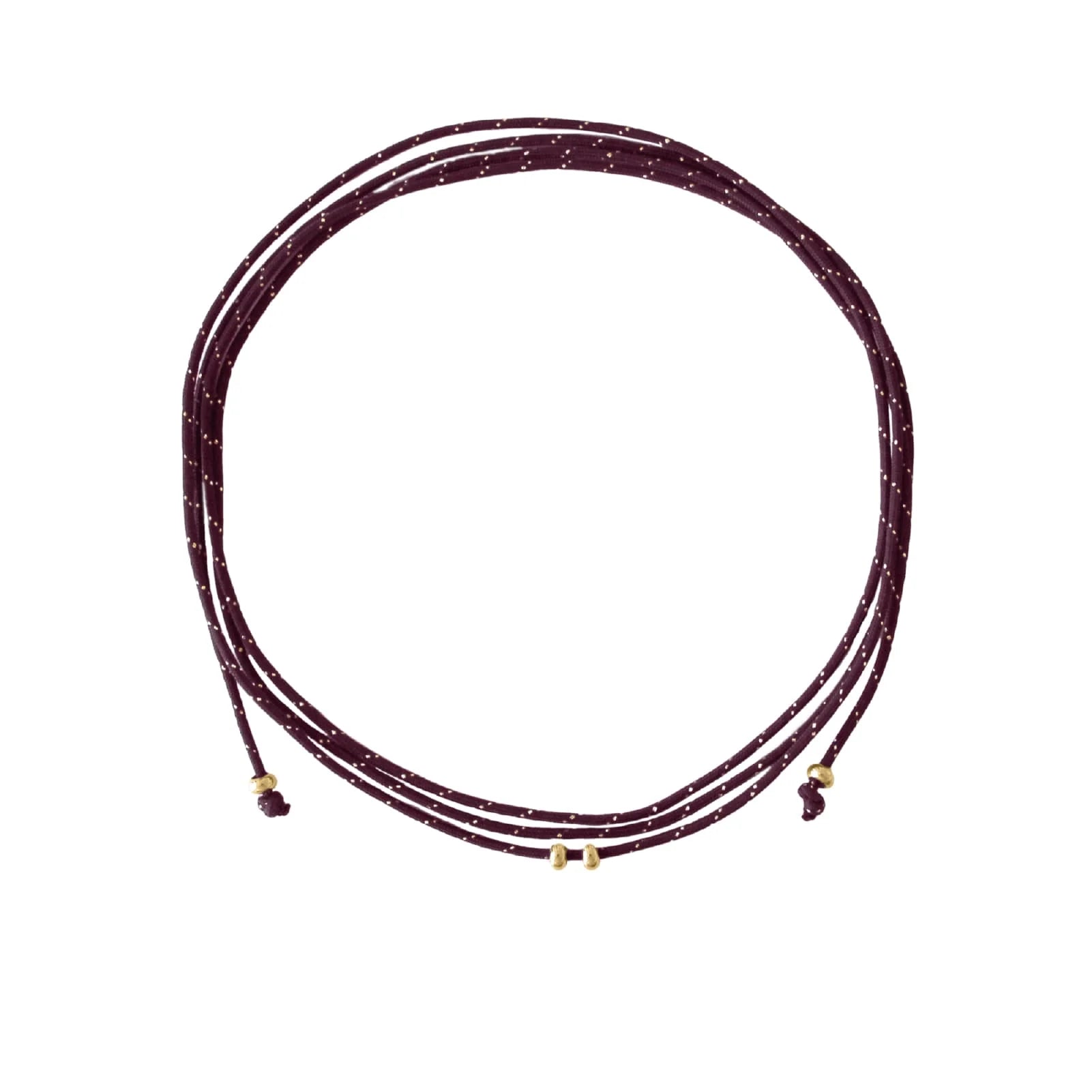 Collana Rue des Mille CHARMBAR girocollo soft cord Base bordeaux