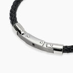 Bracciale Kidult uomo con lab leather e piastra centrale
