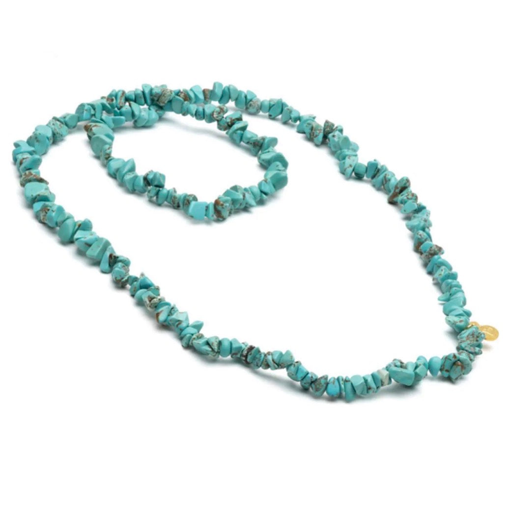 Collana Vestopazzo Coral Elastica Turchese