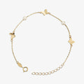 Bracciale Milor con Farfalle e Perline Oro 375