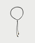Collana Rue des Mille CHARMBAR Soft Cord Cravatta nero