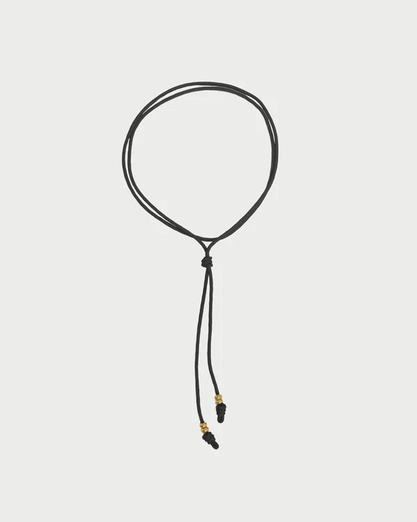 Collana Rue des Mille CHARMBAR Soft Cord Cravatta nero