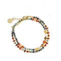 Collana Anartxy donna Bohémien Pietre naturali e pepite