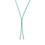 Collana Marlù cordino a laccio verde