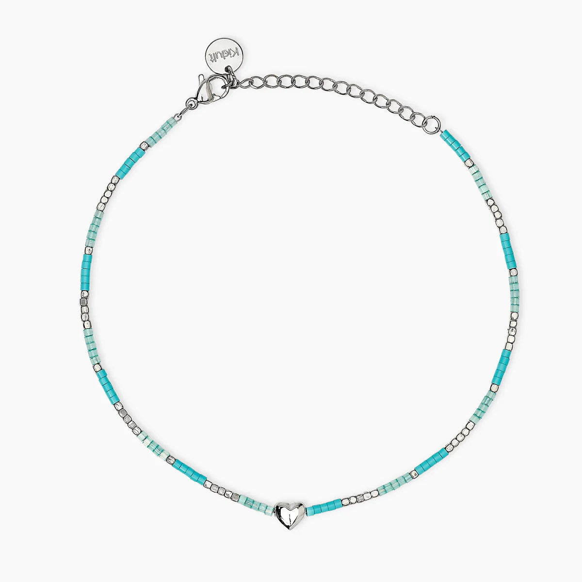 Cavigliera donna Kidult azzurra con cuore