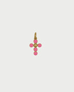 Charm Rue des Mille CHARMBAR  Croce Pallini Smalto Rosa