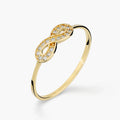 Anello Milor Fedina con Infinito in Pavé di Cubic Zirconia Oro 375