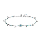 Bracciale Marlù donna elementi di ematite sfacetttata con occhio centrale