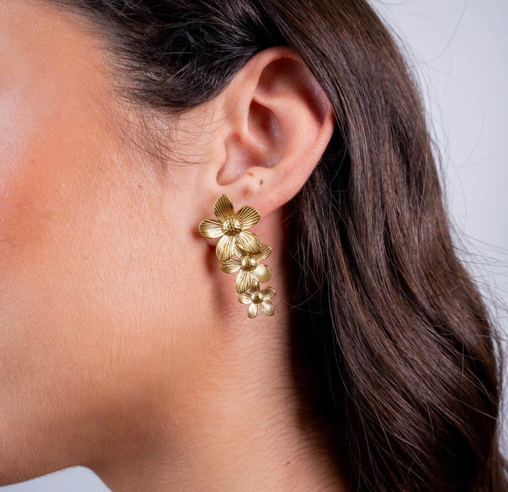 Orecchini Anartxy donna Fiori pendenti ESSENTIAL