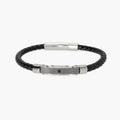 Bracciale Kidult uomo con lab leather e piastra centrale