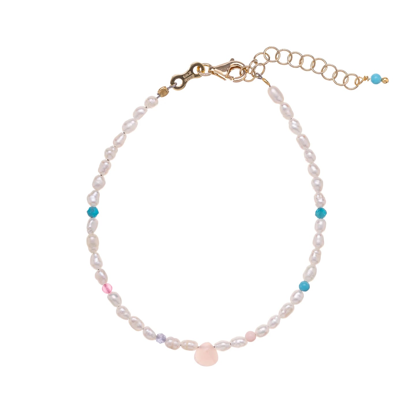 Bracciale Alisia donna Lizzie perline e opale rosa