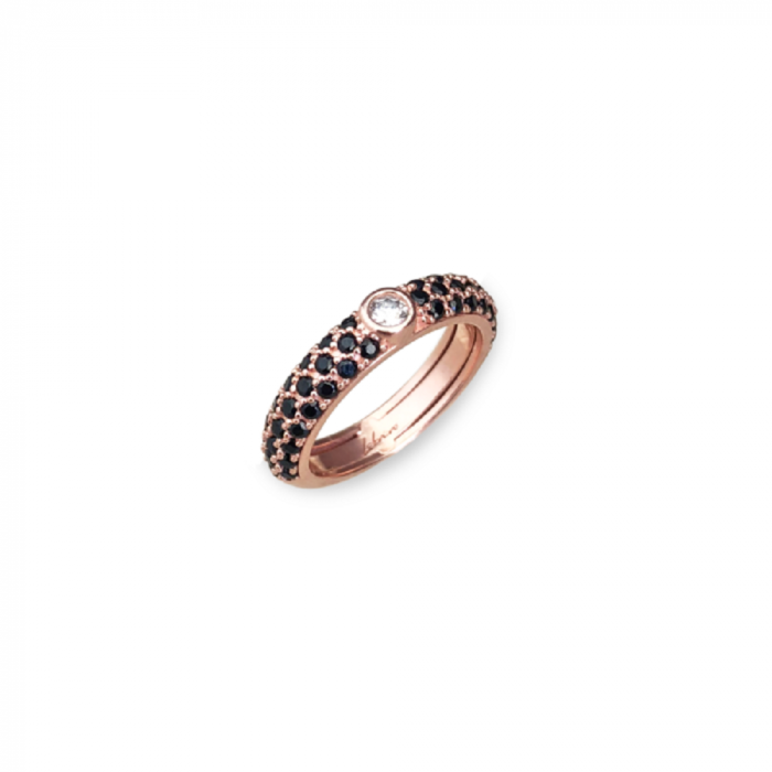 Anello Labrioro donna Easy Chic Rose Gold e zirconi