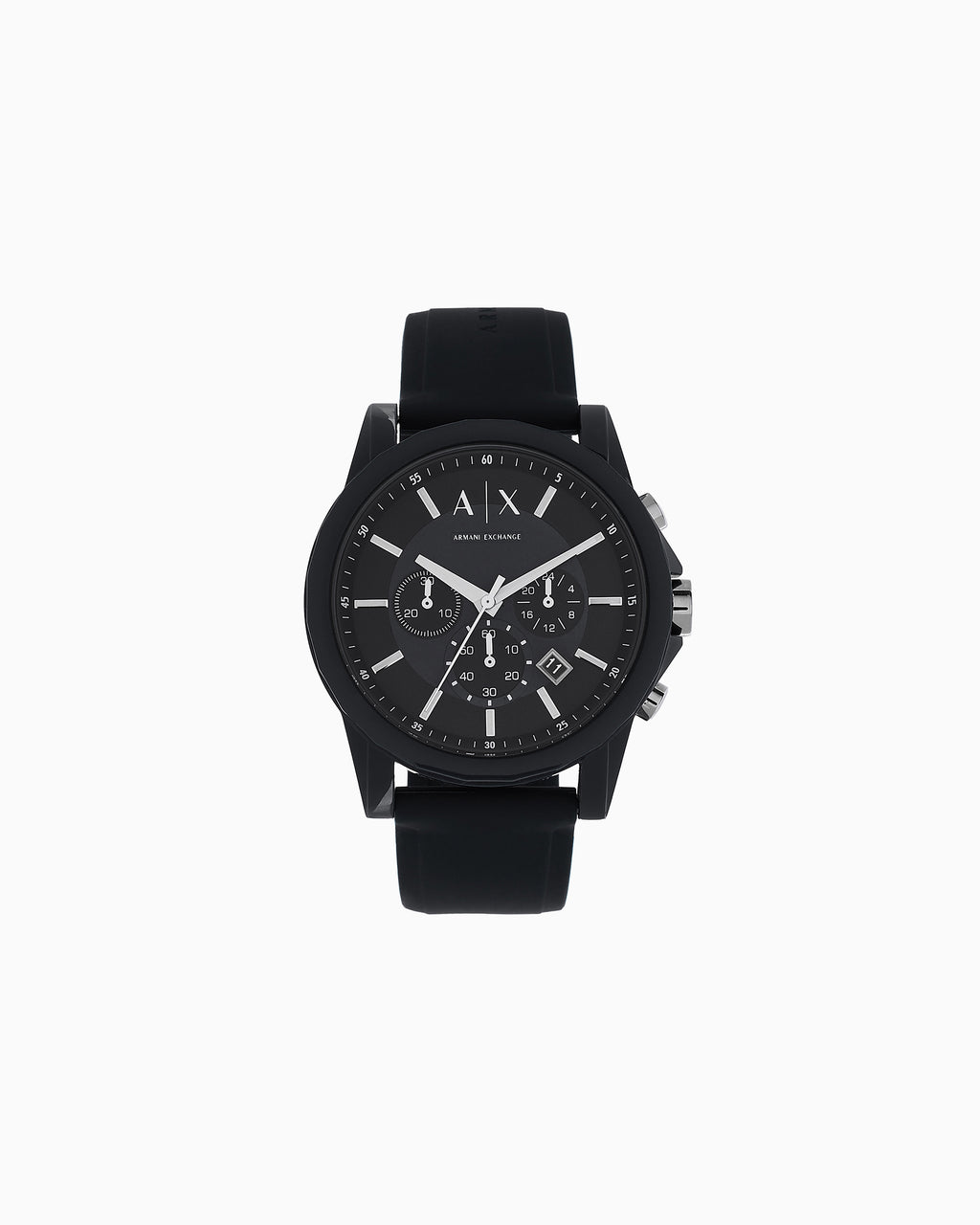 Orologio uomo Armani Exchange Silicone e quadrante nero satinato
