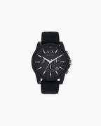 Orologio uomo Armani Exchange Silicone e quadrante nero satinato