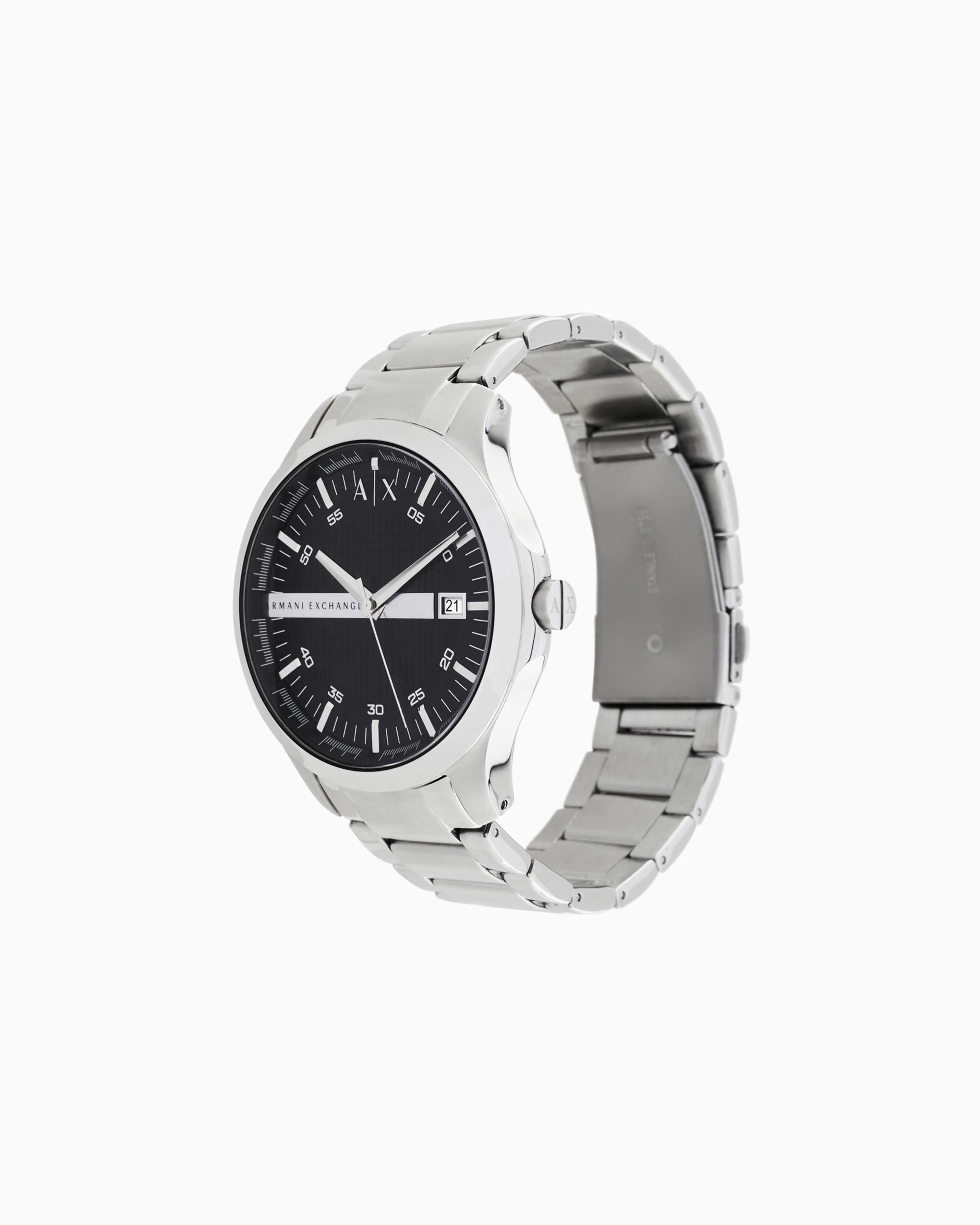 Orologio Armani Exchange uomo analogico Acciaio con quadrante nero spazzolato