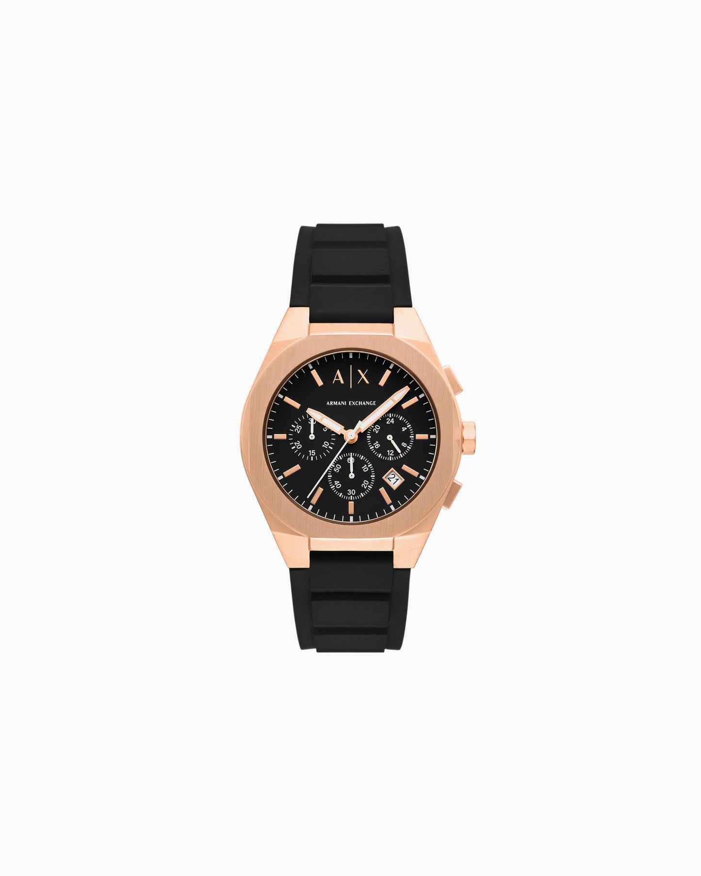 Orologio uomo Armani Exchange Silicone nero e Quadrante bronzo