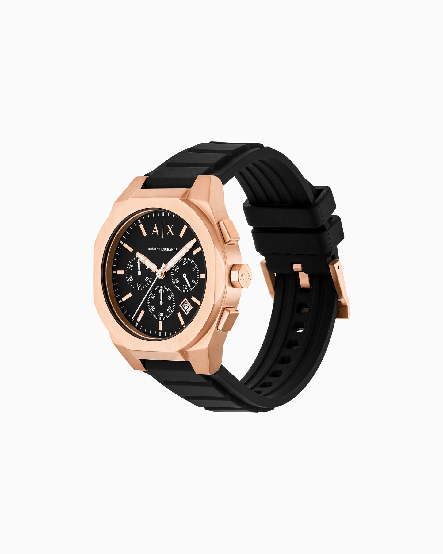 Orologio uomo Armani Exchange Silicone nero e Quadrante bronzo
