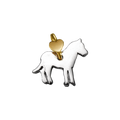 Ciondolo Dodo Mariani Cavallo Argento e Oro