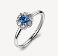 Anello argento Fancy Freefom blue Fiore