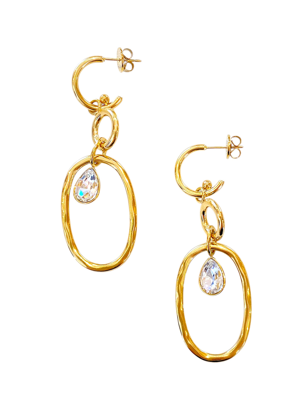 Orecchini donna Anartxy ZIRCONIA cerchi pendenti