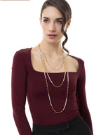 Collana Vestopazzo donna multigiro con perle